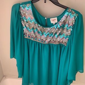 Green fancy shirt